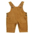 thumbnail image 1 of Baby Girl Boy Velvet Strap Suspender Overalls Pant Solid Jumpsuit Bib Pants One-Piece Spring Fall Clothes, 1 of 7