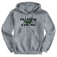 thumbnail image 2 of Kind Of Big Dill Food Funny Pickle Zip Up Hoodie Men's Women's Brisco Brands L, 2 of 7