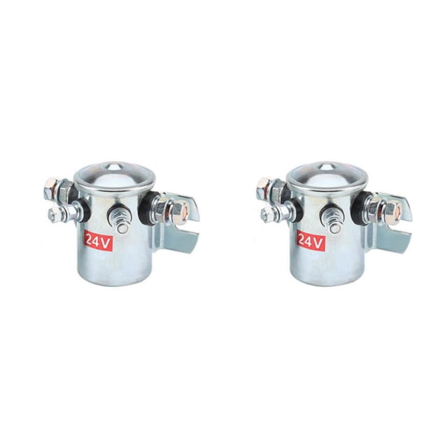 Sidaley Interruptor de arranque de relé de potencia Pieza reemplazada Sensibilidad de larga duración 400A Relés de solenoide universales 24V 2piezas