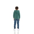 thumbnail image 3 of Cudlie 2-Pack Toddler Zip-Up Hoodies for Boys and Girls – Colorful Cotton Blend Sweatshirts with Pockets – Durable Machine Washable Kids Jacket - Silver Pine, Coronet Blue - Size 18 Months, 3 of 11