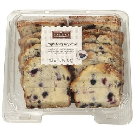 The Bakery At Walmart Triple Berry Loaf Cake, 16 oz ...