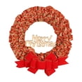thumbnail image 2 of Christmas Sign Wreath Decorative Ornaments Hanging Garland Door Wreaths for Xmas Aureate Red 36cm, 2 of 8