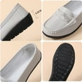 thumbnail image 4 of CHICVOMEY Women's Comfort Leather Loafers - Slip-On Walking Shoes with Arch Support, Non-Slip Soft Sole for Nurses, Work and Travel, 4 of 6