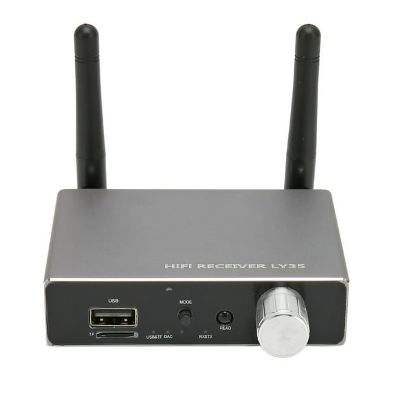 Sound Receiver Transmitter, Coaxial 3.5mm Interface Sound Digital To Analog Converter Supports Memory Card for Computers for Projectors
