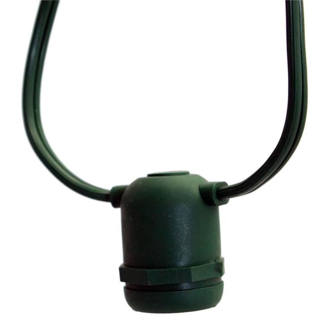 Ensemble de Douilles à Base Moyenne Vert 24 Po Espacement 100 Pi Fil Long - 50 Pi