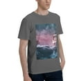 thumbnail image 2 of Bingfone Boat Lighthouse Storm Waves Men'S Loose Fit Short-Sleeve Pocket T-Shirt, 2 of 7