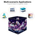 thumbnail image 2 of Starry Unicorn Foldable Storage Basket with Handle, 10.8"X10.5"X10.6", Large Capacity - Storage Cubes, Storage Baskets, Organizer Bins, 2 of 6