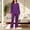 Purple, variant on Vetsdori Long Sleeve Pajamas Sets for Women Plus Size Checkered Nightwear Soft Casual Sleepwear 2 Pieces Homewear Womens Pajamas Pants
