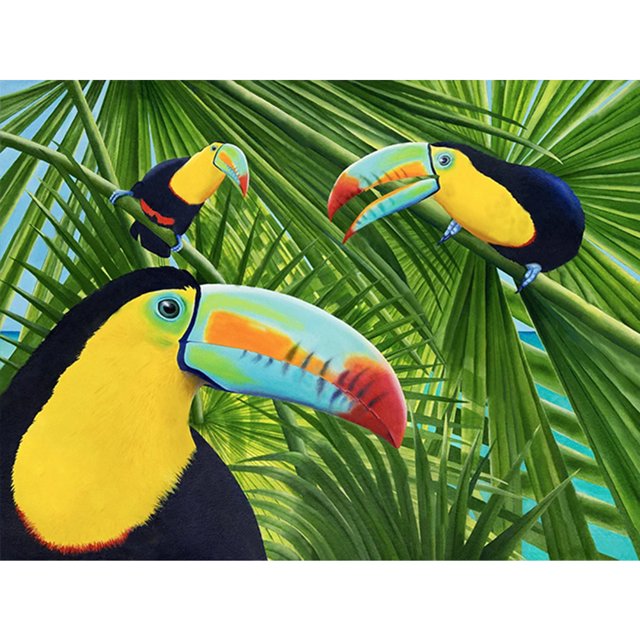 Cuadros Decorativos 5D bricolaje taladro redondo completo diamante pintura pájaro Kit arte decoración del hogar (w1084) DQrwqpou Nuevos Originales