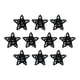 thumbnail image 5 of 10 colgantes de estrella de Navidad con pentagrama reutilizable para decoración colgante negro, 5 of 9