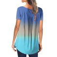 thumbnail image 5 of Pntutb Womens Summer Tunic Tops Short Sleeve Clearance Casual V Neck Hide Belly Tee Blouses, 5 of 6