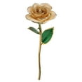 thumbnail image 4 of Rosa de oro Bling Bling 24 quilates con soporte, 4 of 12