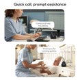 thumbnail image 5 of Hosmart Wireless Intercoms for Home, New Rechargeable Full Duplex Caregiver Pager for Elderly Senior, Two-Way Real-time Talk, Portable Personal Alert, Call/Monitor Button for Home Safety(Black), 5 of 7