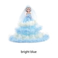 thumbnail image 3 of Advancent Vestido de muñeca para bebé, princesa, niño pequeño, recién nacido, hogar, escuela, dormitorio, vestido, juguete, regalos de cumpleaños, Decoración Azul brillante Advancent HA073524-07, 3 of 6