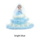 thumbnail image 2 of Advancent Vestido de muñeca para bebé, princesa, recién nacido, niñas, hogar, escuela, dormitorio, vestido, juguete, Festival de cumpleaños, regalos Decoración Azul brillante Advancent HA073524-07, 2 of 6