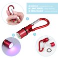 thumbnail image 2 of POPETPOP 4 piezas de collar de seguridad portátil de aluminio para mascotas (perro, gato, cachorro) con luz intermitente LED (rojo + azul + morado + rosa), 2 of 7