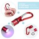 thumbnail image 2 of POPETPOP 4 piezas de collar de seguridad portátil de aluminio para mascotas (perro, gato, cachorro) con luz intermitente LED (rojo + azul + morado + rosa), 2 of 7