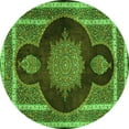 thumbnail image 1 of Ahgly Company Indoor Round Medallion Green Traditional Area Rugs, 7' Round, 1 of 1