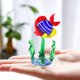 thumbnail image 3 of Pequeñas figuritas en miniatura de vidrio soplado a mano, Tanque De Agua de peces, hierba, peces, adornos artísticos, decoración de mesa para el hogar, regalo, 3 of 5