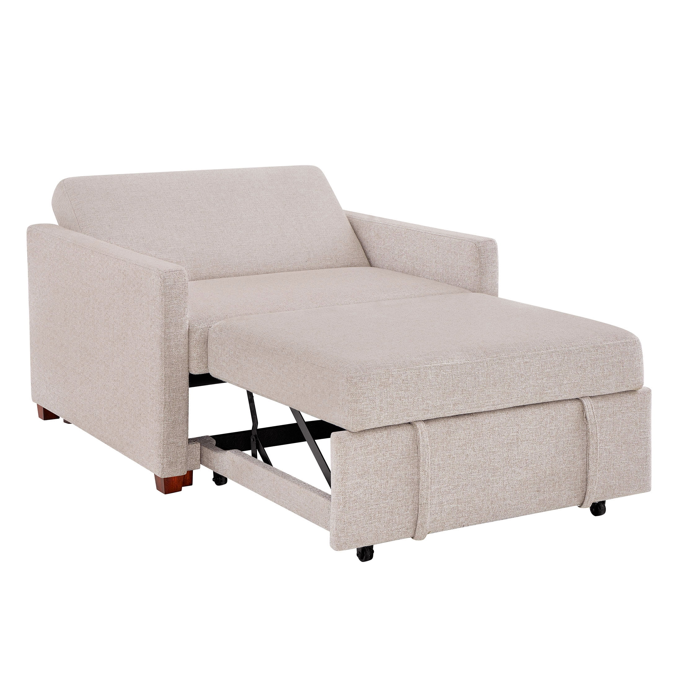 Better Homes & Gardens Nolan Pull Out Sleeper Accent Chair, Wheat