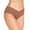 Brown, variant on Women's V Cut High Waisted Bikini Bottom High Leg Cut Swimsuit Bathing Suit Bottoms Dark Gray,S