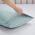 thumbnail image 2 of Nvzi Pillow Cases-Polyester Pillow Cases,Pillow Cases Standard Size 20×35in,Breathable & Wrinkle-Resistant Pillow Covers,2 Pieces Light Blue Pillow Cases for Bedroom,Living Room,Guest Room​, 2 of 3