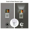 thumbnail image 3 of Fotbe Halloween Fruit Platter Pattern Plug-in LED Backlit Night Light with Motion Sensor & Dusk to Dawn Sensor Energy Efficient Night Light, Bedroom Night Light-UK, 3 of 7