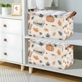 thumbnail image 2 of Yayeee Foldable Storage Basket for Shelves with Handles Waterproof Cloth Bins, Fall Books, 2 of 7