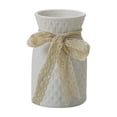 thumbnail image 1 of Ceramic Flower Vase Home Style Plain White for Flower Arrangement Indoor Decoration, 1 of 7