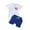 White, variant on Vedolay Boys' Short Set Boys Summer 2023 Outfits Short Sleeve T-Shirt & Shorts Set,White 0-6 Months