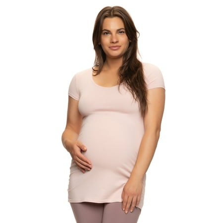 

Felina | Cotton Modal Maternity V-Neck Tee with Side Shirring (Sepia Rose Medium)