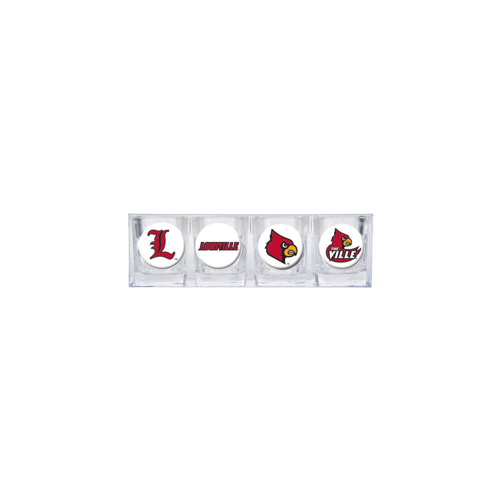 Louisville 4piece Shot Glass Set Etching Personalized Gift Item