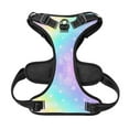 thumbnail image 2 of No Pull Dog Harness For Large Dogs Easy Walk Dog Vest Adjustable Collars Harnesses & Leashes Set Breathable Oxford Outdoor Walking Safety Reflective Strip Gradient Rainbow, 2 of 9