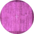 thumbnail image 1 of Ahgly Company Indoor Round Abstract Purple Contemporary Area Rugs, 4' Round, 1 of 4