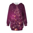 thumbnail image 4 of TIMIFIS Robe de Noël Moche pour Femmes, Manches Longues, Imprimé Bonhomme de Neige, Robe Chemise Décontractée Moulante avec Poche, 4 of 4