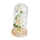 thumbnail image 2 of Regalos de San Valentín para ella: flores preservadas iluminadas, decoración creativa para el hogar blanco con base de madera, 2 of 9