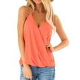 thumbnail image 2 of asdoklhq 2025 Summer Fall Womens Tops Clearance under $5 Fashion Sexy Casual Women Sleeveless Camis V-Neck Solid Ladies Tops Slim Vest Pink XXXL, 2 of 9