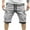 Gray, variant on ZZwxWA Men Short Holiday Gifts Fashion Workwear Breathable Loose Fit Trousers Printed Plus Size Male Short Pants Sports Pockets Pants Quick-Dry Summer Clothing Oversize Elastic Shorts Short Pants