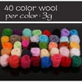 thumbnail image 5 of Jupean Needle Felting Kit, Wool Roving 40 Colors Set, 5 of 7