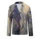 thumbnail image 4 of Blusa informal de manga larga con cuello en V y estampado floral para mujer Pompotops  FGAJ16243, 4 of 5