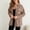 Coffee women blazer casual loose fit a1, variant on Casual Blazer for Women, Loose Fit Long Sleeve Button Down Coat, Open Front Collared Office Wear, Soft Solid Outerwear for Daily Fall Winter Layers, Gray M