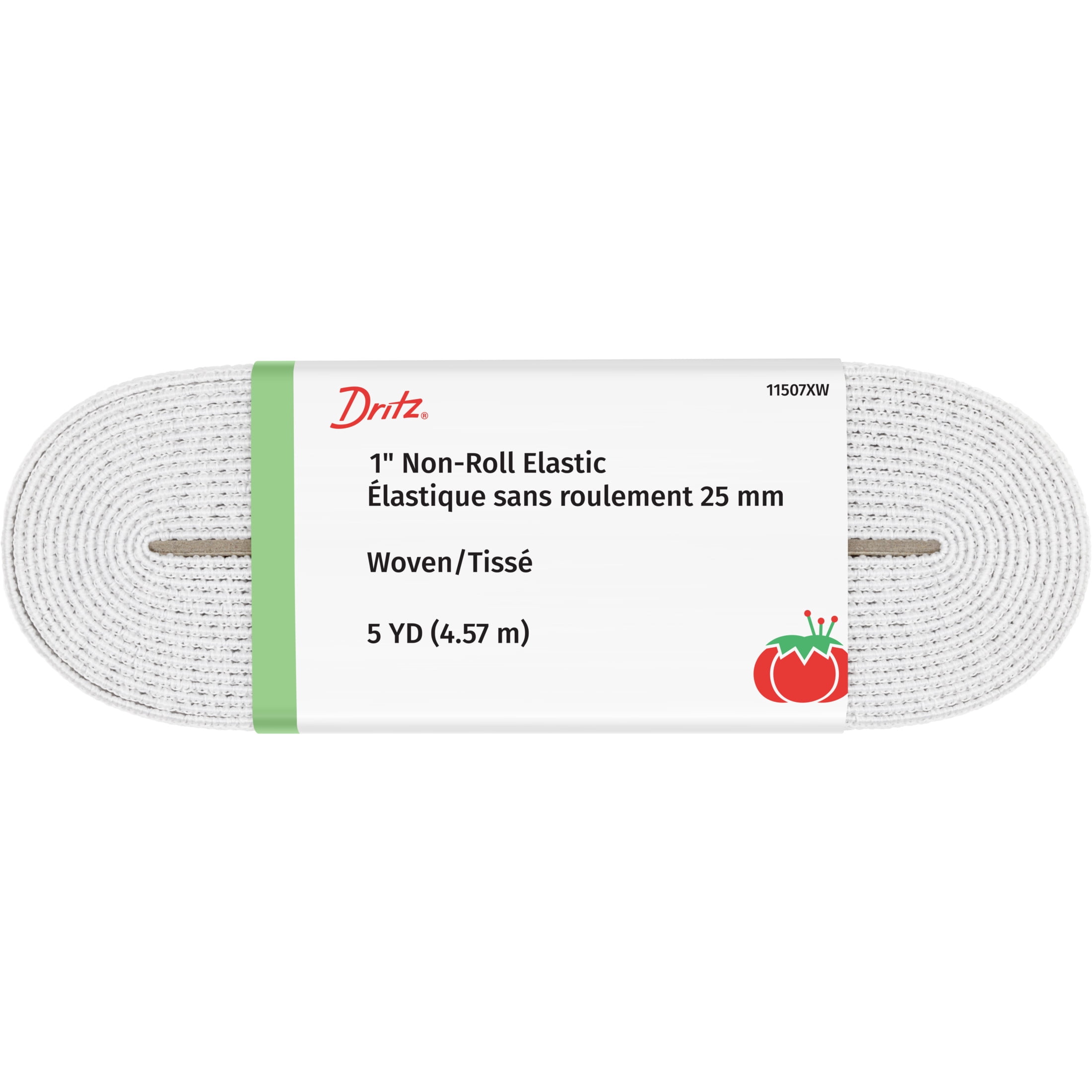 (3 pack) Dritz 1" Sewing & Crafting Non-Roll Elastic White 2.5 Yards