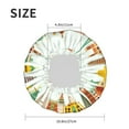 thumbnail image 6 of Easygdp World Travel3 Shower Caps for Women, Double Waterproof Layers Shower Cap, Quick Drying Bath Hair Cap Reusable, 6 of 9
