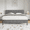 Gray, variant on 4 Ever Winner Twin Upholstered Platform Bed Frame with Adjustable Button Tufted Headboard, Gray