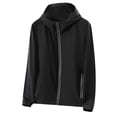 thumbnail image 2 of Weiqiqre Mens Lightweight Running Jacket Sun Protection Top Solid Color Long Sleeved Hooded Top, 2 of 7