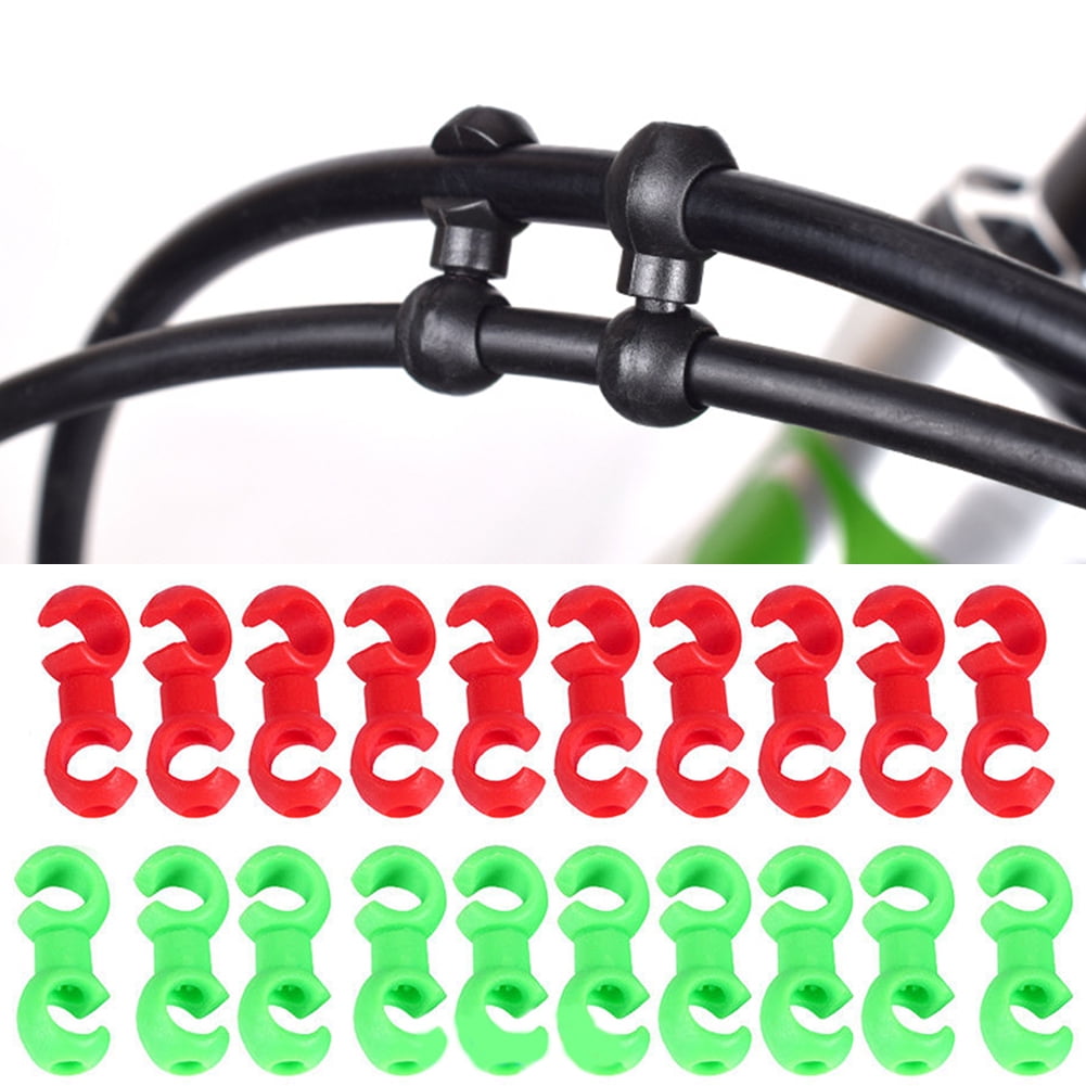 Details about / 10pcs Bicycle MTB Bike Brake Line S Style Clips