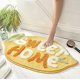 thumbnail image 5 of Alfombras de baño, forma de limón amarillo con palabras Fruta Lavable Antideslizante Shaggy Absorbente de agua Flocado, 5 of 5