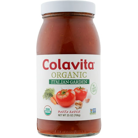 Colavita Organic Tomato Sauce, Italian Garden, 25