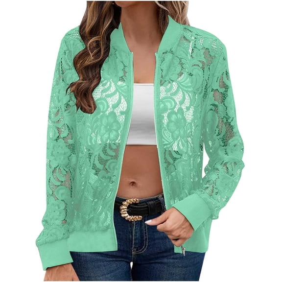 Akafmk Summer Plus Size Cardigans for Women,Lightweight Open-Front Cardigan,Ladies' Solid Color Hot Selling Lace Casual Jacket Jacket Loose Cover Up Jackets Tops