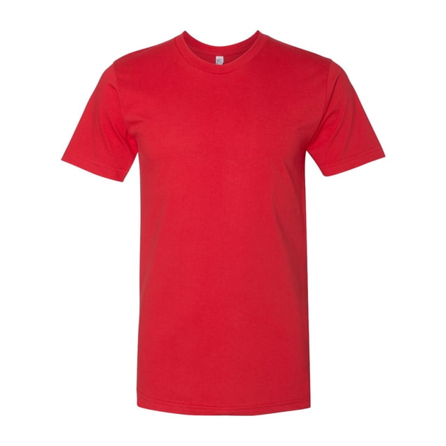 American Apparel USA-Made Fine Jersey Tee, M, Red